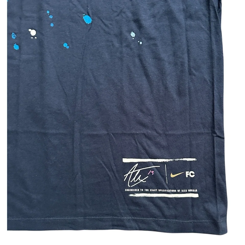 NWT Nike Alex Morgan Soccer Tee Navy Blue Men's Shirt Size‎ L